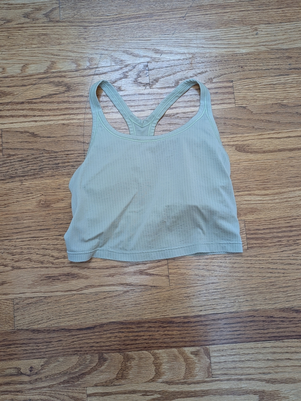 lululemon athletica Ribbed Racerback Crop Tank Ebb To Street - Sage Mint
